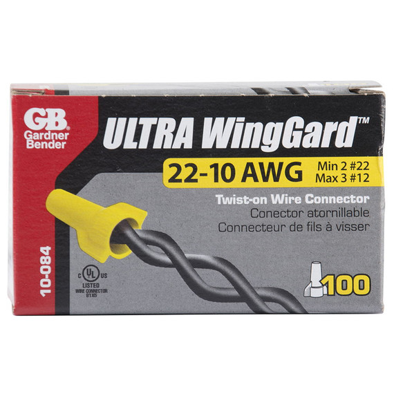 Garden Bender Winggard Twist-on Wire Connector - Yellow - 100 pk