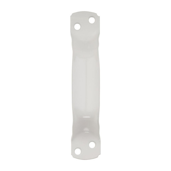 National Hardware White Vinyl Coated 6 Pull - 6-3/4"