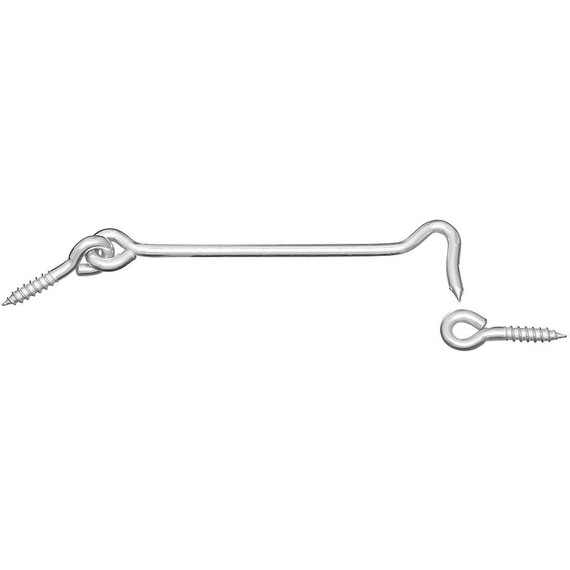 National Hardware Zinc Plated Hook & Eye - 6"