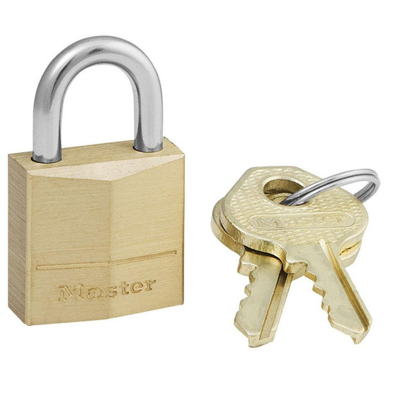 Master Lock Solid Brass Pin Tumbler Padlock - 1-3/16"