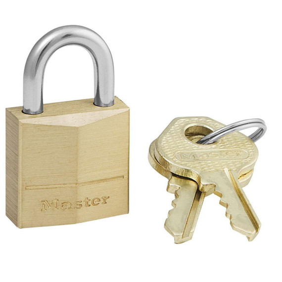 Master Lock Solid Brass Pin Tumbler Padlock - 3/4"