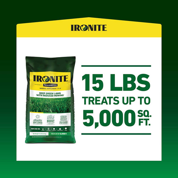 Ironite 1-0-0 Mineral Supplement Lawn Fertilizer - 15 lb