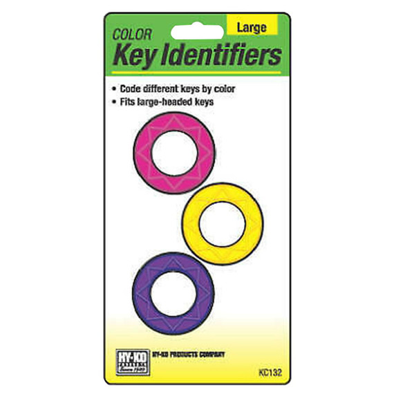 Hy-ko Large Key Identifiers 3/card - 5 Pk