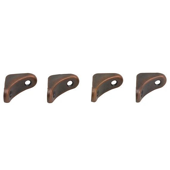National Hardware Antique Bronze Chair Brace - 1" X 3/4"