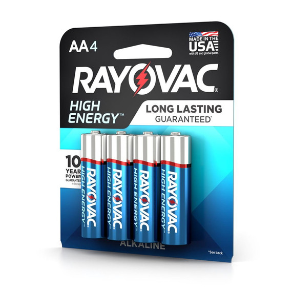 Rayovac High Energy Alkaline Aa Batteries - 4 Pk