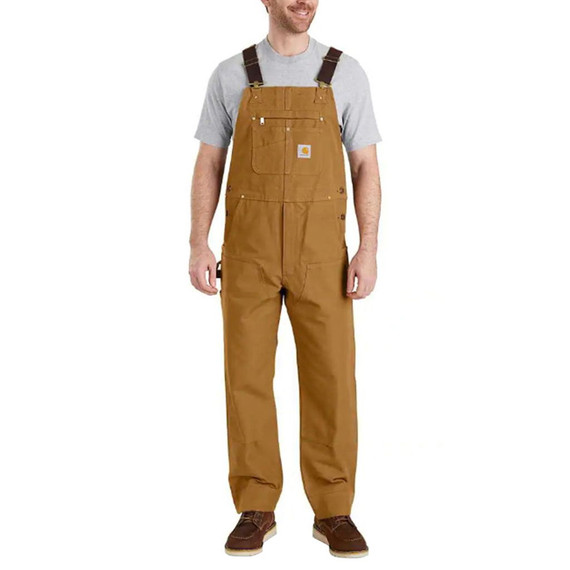 Carhartt Men's Relaxed Fit Duck Bib Overall - Brown