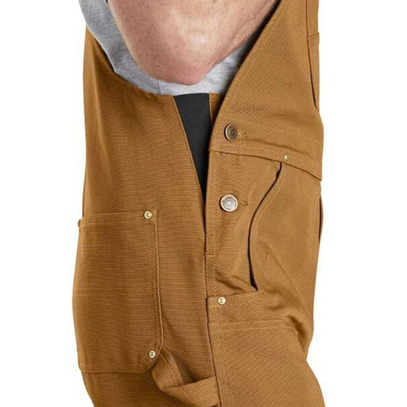 Carhartt Men's Relaxed Fit Duck Bib Overall - Brown