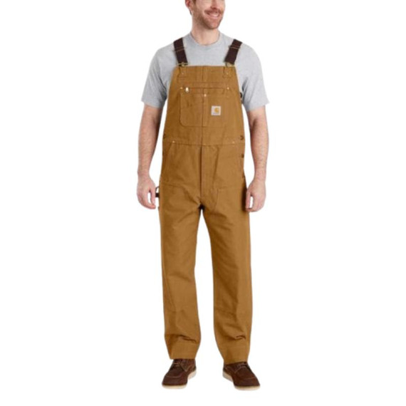 Carhartt Men's Relaxed Fit Duck Bib Overall - Brown