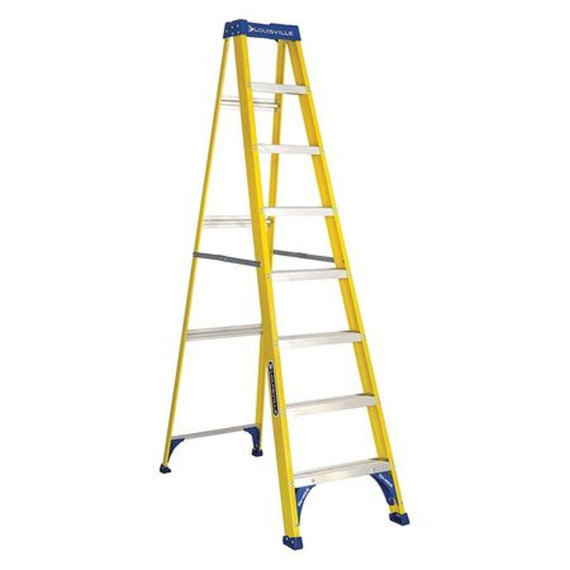 Louisville 8' Fiberglass Type I Step Ladder - Yellow