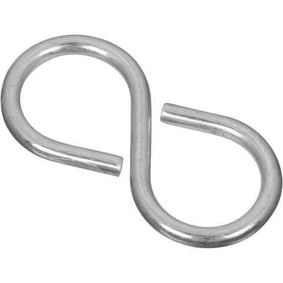 National Hardware 2-1/8" Zinc Closed S Hook - 3 pk