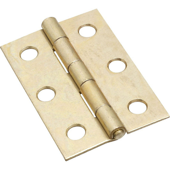 National Hardware Brass Non-removable Pin Hinge - 3"