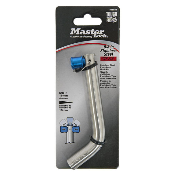 Master Lock Class III/IV Stainless Steel Barrel Head Hitch Pin - 5/8"