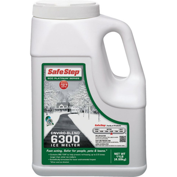 Safe Step 6300 Eco Platinum Series Enviro-blend Ice Melter - 11 lb