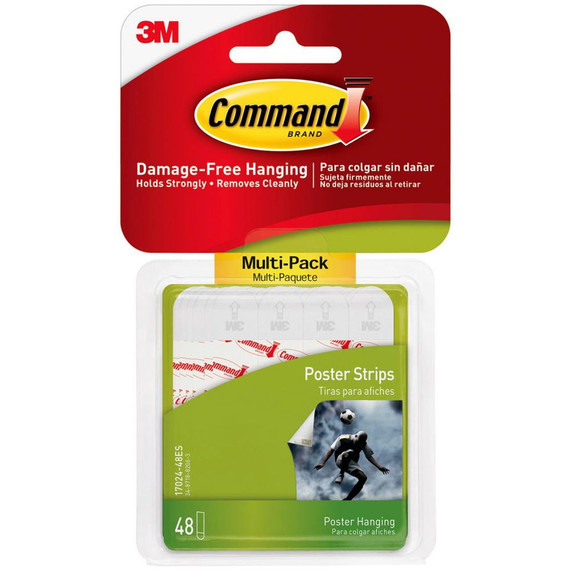 Command Poster White Strip Value Pack - Small