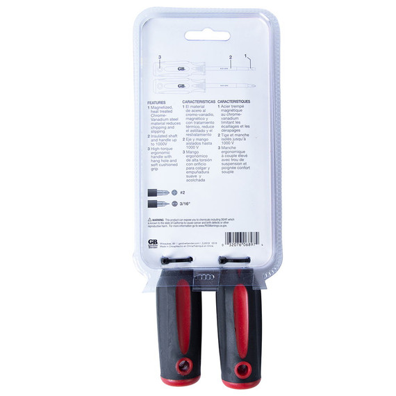 Gardner Bender Insulated Screwdriver Set - 2 pcs