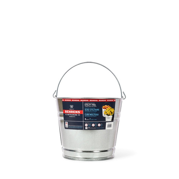 Behrens Smooth Galvanized Steel Pail