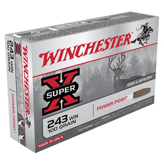 Super X 2432 20 Round Winchester Ammo - 100gr