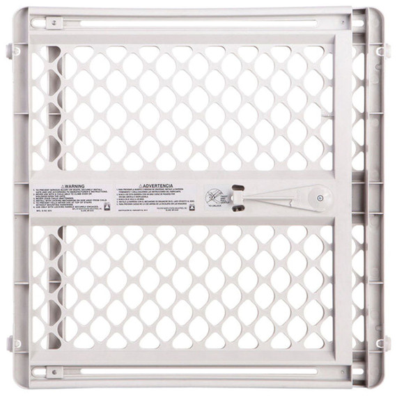 North States Diamond Mesh Gray Plastic Expandable Gate - 26"