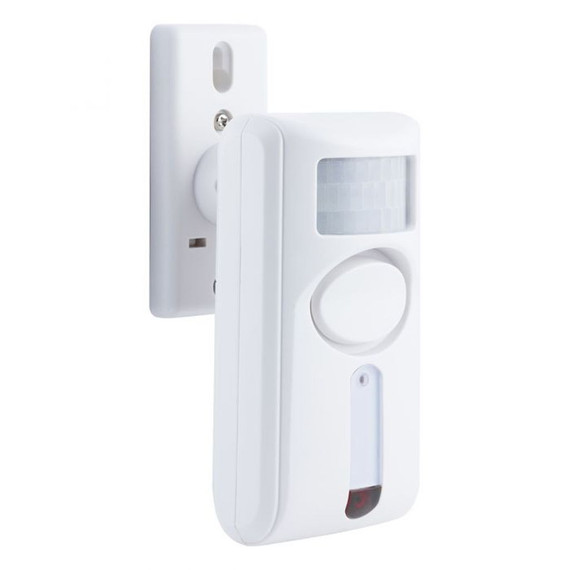 Ge Personal Security Motion Sensing Alarm With Keychain Remote - White