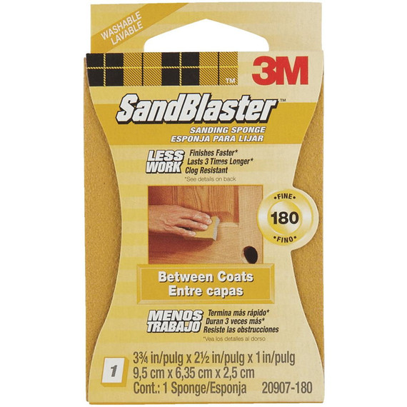 3m Sandblaster Fine Sanding Sponge - 180 Grit