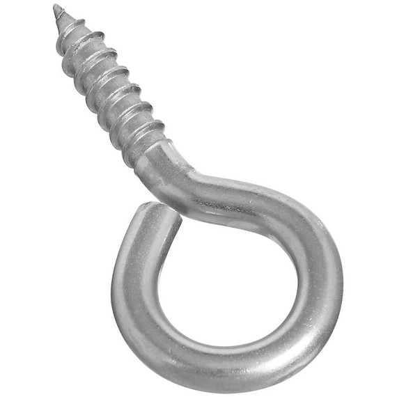 National Hardware #4 Stainless Steel Screw Eye - 2-3/16"