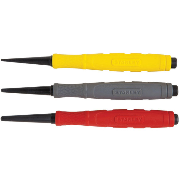 Stanley Professional Cushion Grip Nail Set - 3 Pcs
