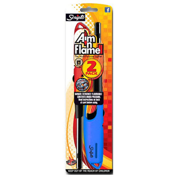 Scripto Aim 'n Flame Ii Multi-purpose Utility Barbecue Lighters - 2 Pk