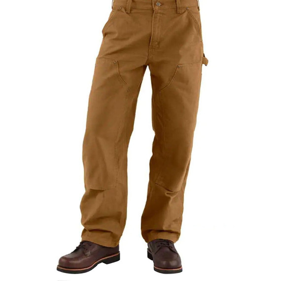 Carhartt Men's Washed Duck Double-front Utility Work Pant - Brown