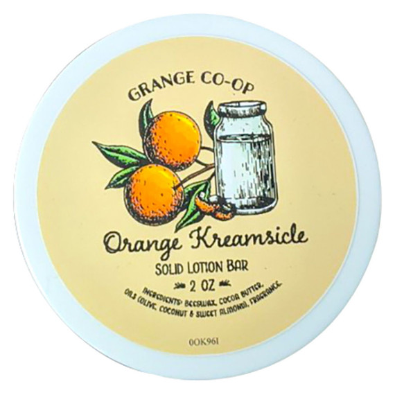 Grange Co-op Orange Kreamsicle Solid Lotion Bar - 2 Oz