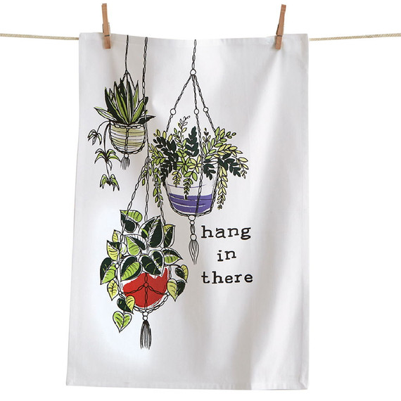 Tag Hang In There Dishtowel