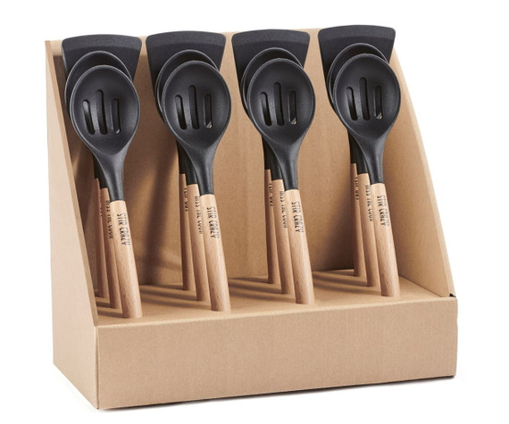 Giftcraft Silicone & Wood Kitchen 3 Assorted Utensils