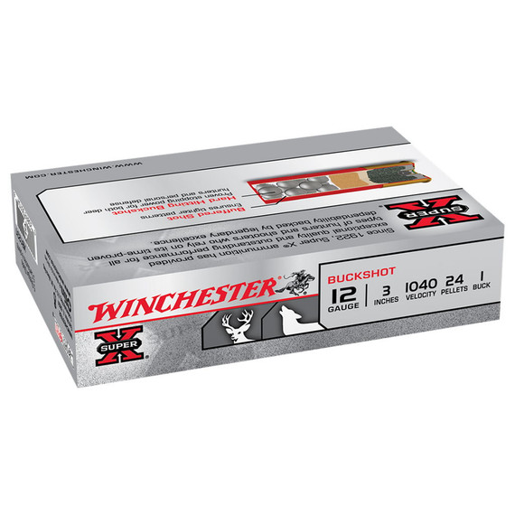 Super X 5 Round 24 Pellet Buckshot Ammo - 12 gal