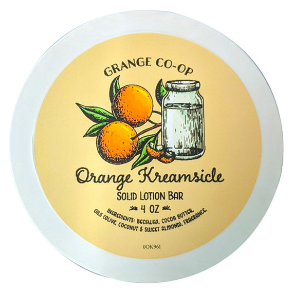 Grange Co-op Orange Kreamsicle Solid Lotion Bar - 4 Oz