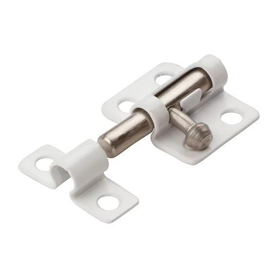 National Hardware White Window Bolt - 2"