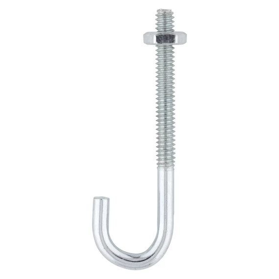 National Hardware Zinc Plated J-bolt - 3/16" X 2-1/2"