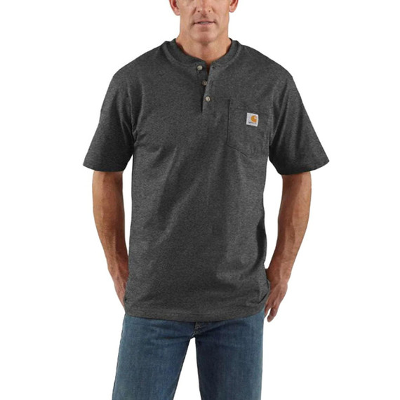 Carhartt Men's Short-sleeve Pocket Henley T-shirt