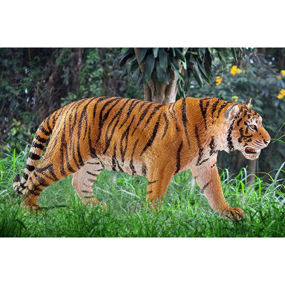 Schleich Tiger Figurine - 5-1/8" X 1-1/4" X 2-3/8"