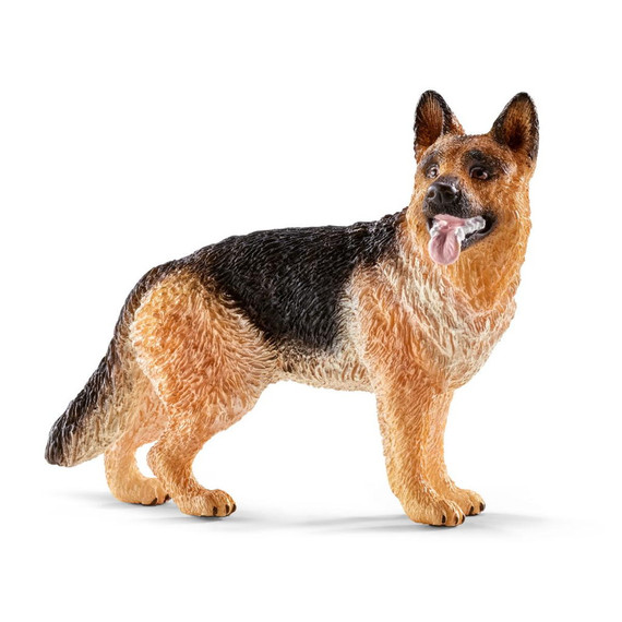 Schleich German Shepherd Dog Figurine - 2-5/8" X 1-1/4" X 2-1/4"