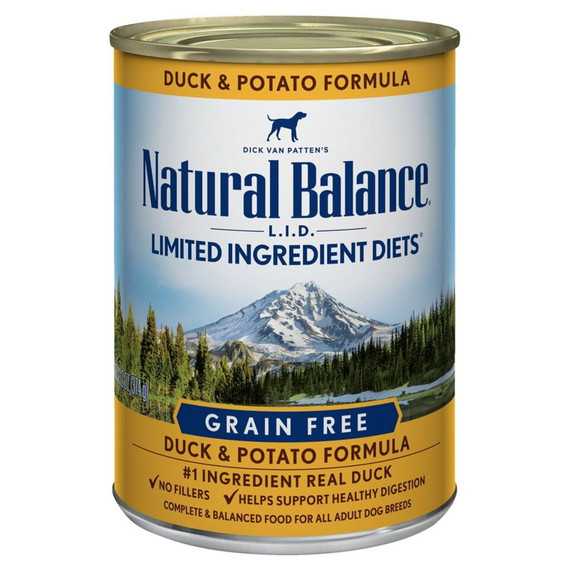Natural Balance L.i.d. Duck & Potato Formula Wet Dog Food - 13.2 Oz