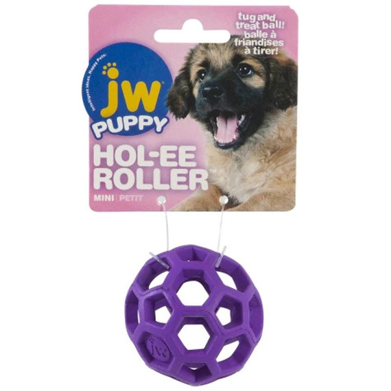 Jw Pet Assorted Colors Hol-ee Roller Puppy Toy - Medium