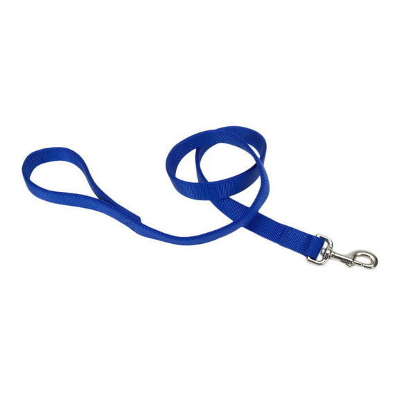 Coastal Pet Blue Nylon Double-ply Dog Leash - 1" X 4'