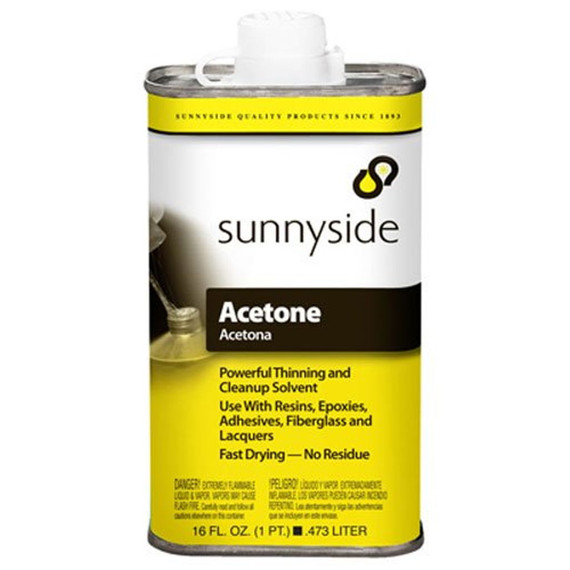 Sunnyside Fast-drying Acetone - 1 Pt