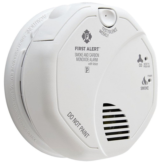 First Alert Hardwired Talking Photoelectric Smoke And Carbon Monoxide Alarm - 120vac/dc