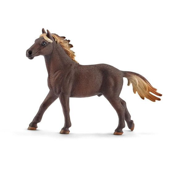 Schleich Mustang Stallion Figurine - 5-3/4" X 1-3/8" X 4-1/4"