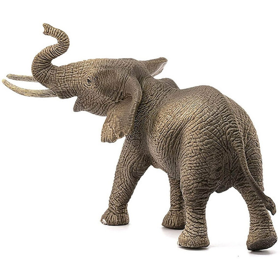 Schleich African Elephant Male Figurine - 7-3/4" X 3-1/2" X 4-3/4"
