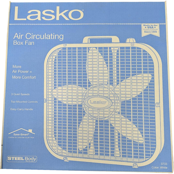 White Box Fan 3 Speed - 20"
