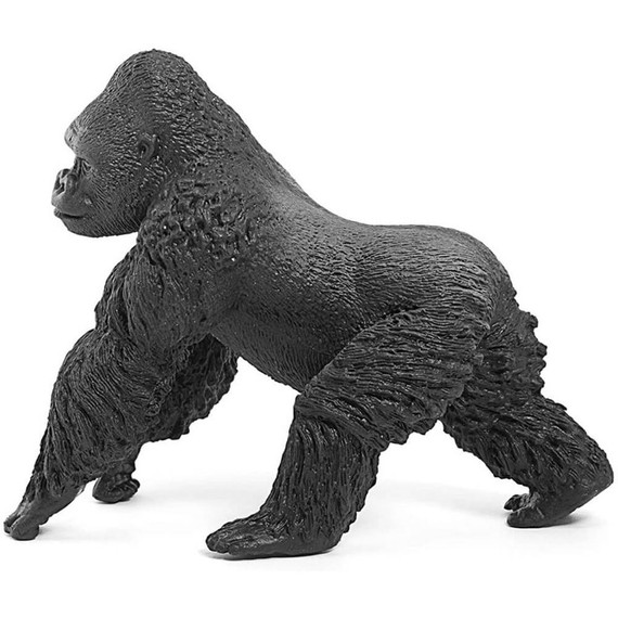 Schleich Gorilla Male Figurine - 2-1/4" X 4-1/4" X 3-3/4"