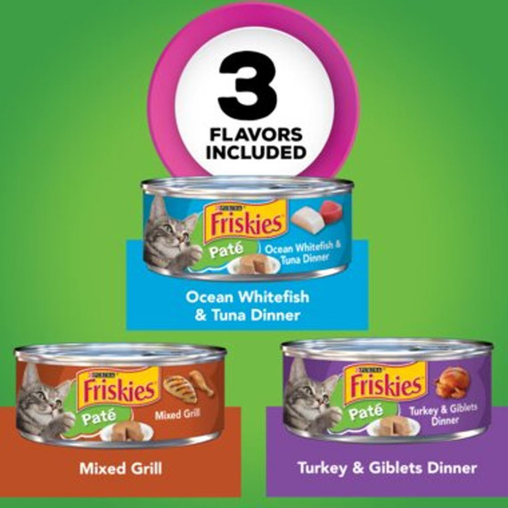 Purina Friskies Pate Wet Cat Food - 24 ct