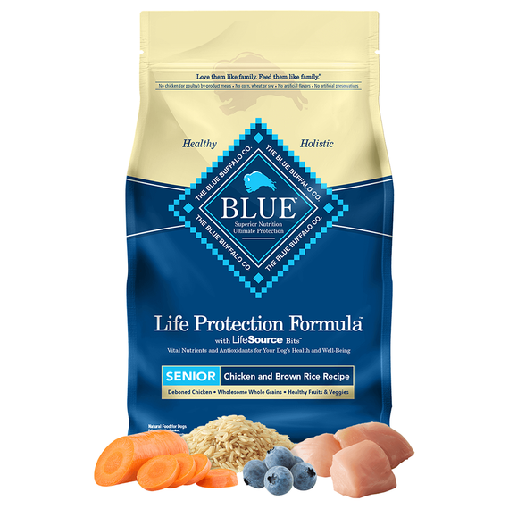 Blue Buffalo Life Protection Formula Chicken & Brown Rice Recipe Senior Dog Food - 5 lb