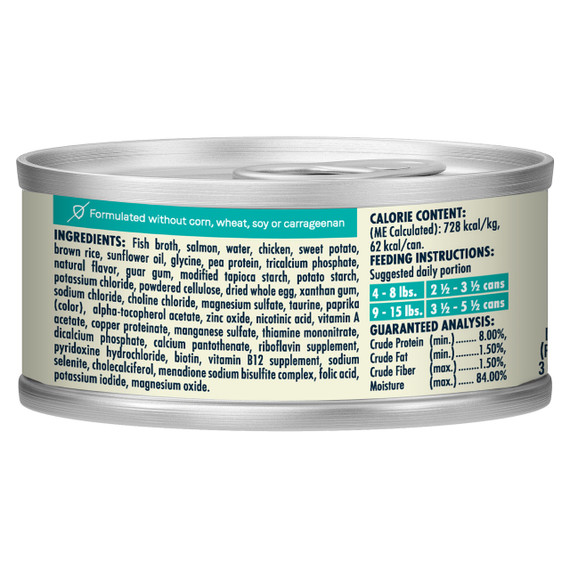 Canidae Balanced Bowl Salmon & Sweet Potato Recipe Wet Adult Cat Food - 3 oz
